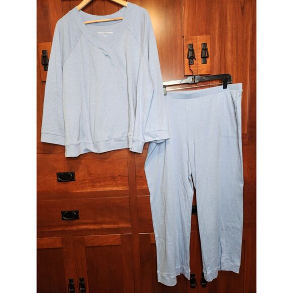 Midnight by Carole Hochman Other - Carole Hochman Light Blue Lounge Pajama Set Women's Size 2XL